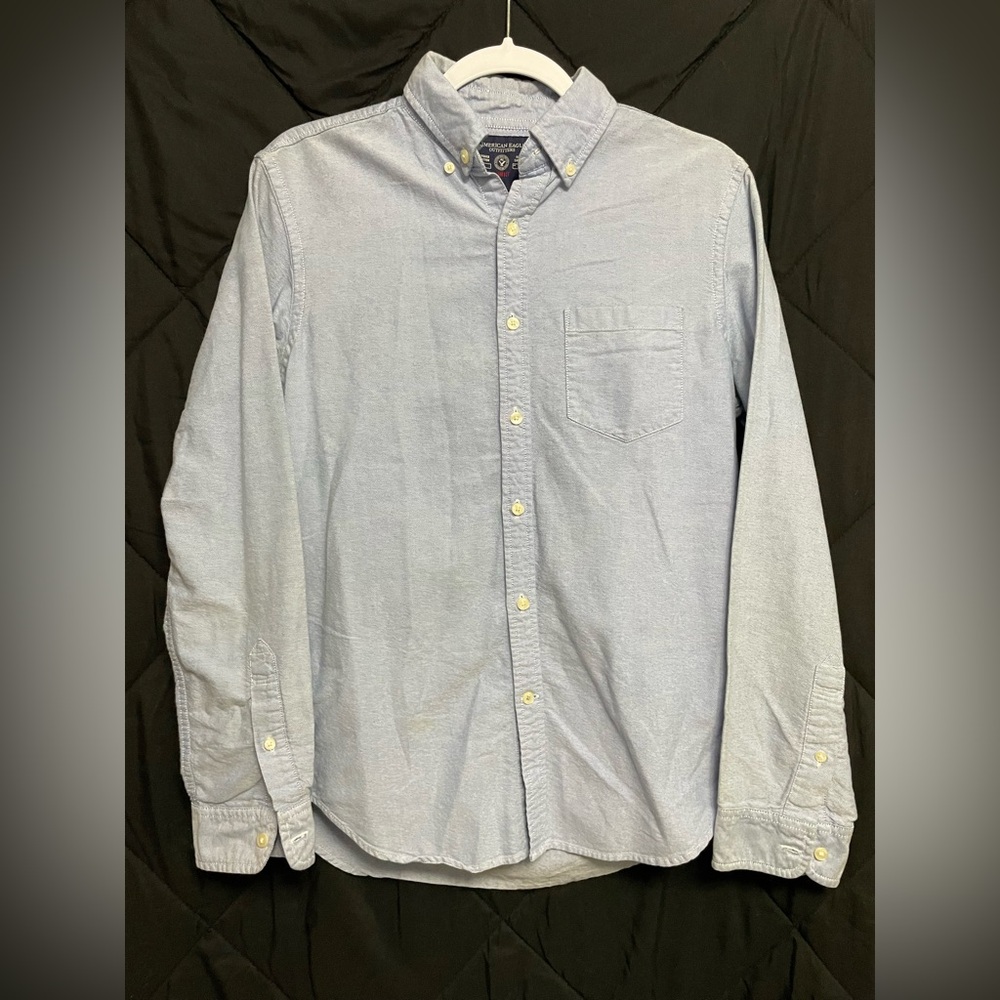 American Eagle Outfitters Since 1977 Light Blue Casual Shirt